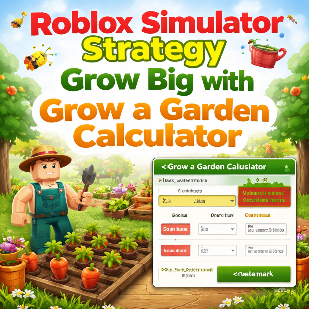 Roblox Simulator Strategy: Boost Your Gameplay with Grow a Garden Calculatr